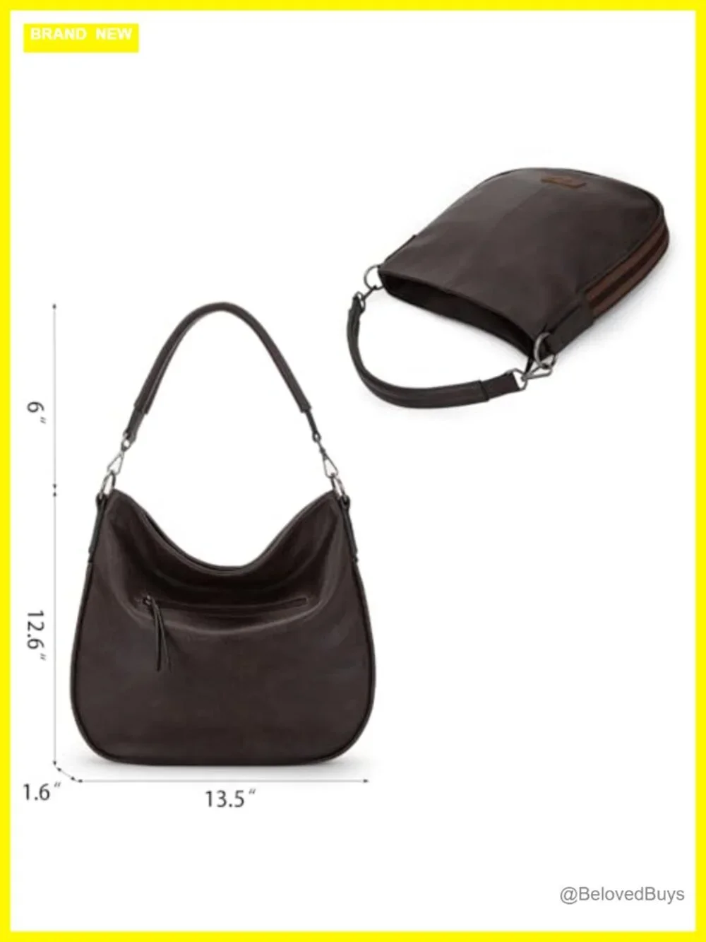 Wrangler Hobo Bag Vegan Leather Crossbody Shoulder Handbag
